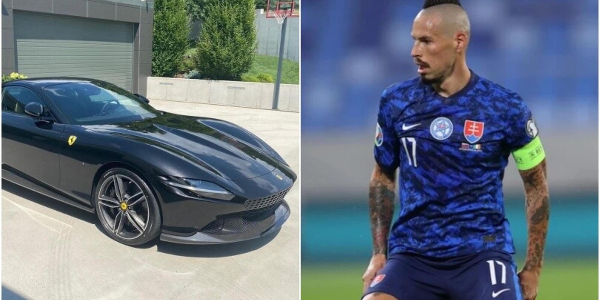 Hamsik, per il compleanno si compra una Ferrari Roma personalizzata e costosissima