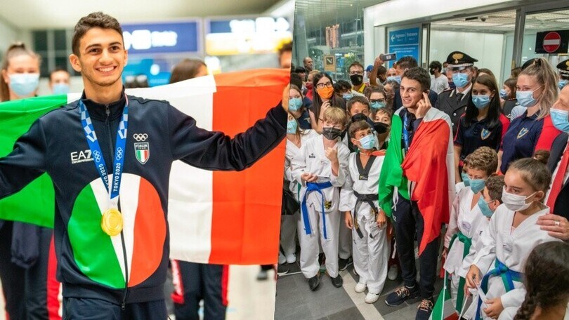 La Nazionale di taekwondo torna in Italia: che festa per Dell'Aquila!
