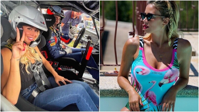 Diletta Leotta in un'auto da rally: che prima volta spericolata!
