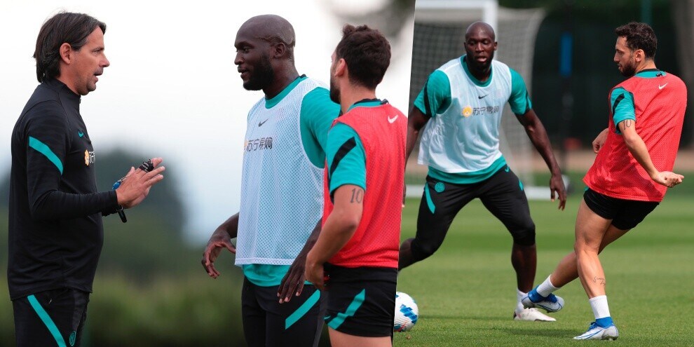 Inter, Inzaghi faccia a faccia con Lukaku e Calhanoglu