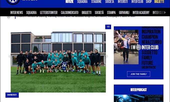 Inter, la visita di Eriksen ad Appiano: l'incontro con Inzaghi e i compagni