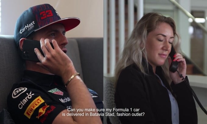 Verstappen e CarNext: il partner consegna al pilota la RB14 del 2018