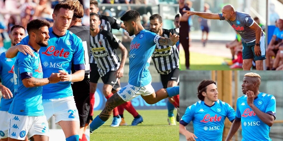 Il Napoli vola con Insigne: gol e assist, sorride Spalletti