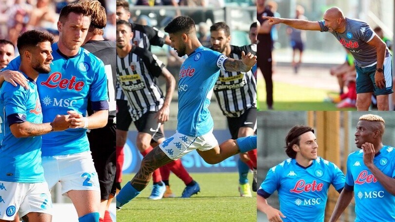Il Napoli vola con Insigne: gol e assist, sorride Spalletti