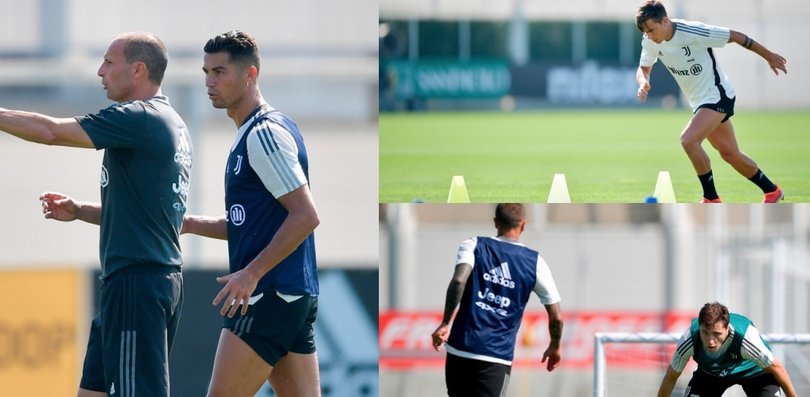 Juve, Allegri a colloquio con Ronaldo e Dybala scalpita