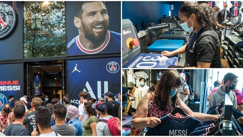 Parigi 'pazza' per Messi: file allo store del Psg per la numero 30
