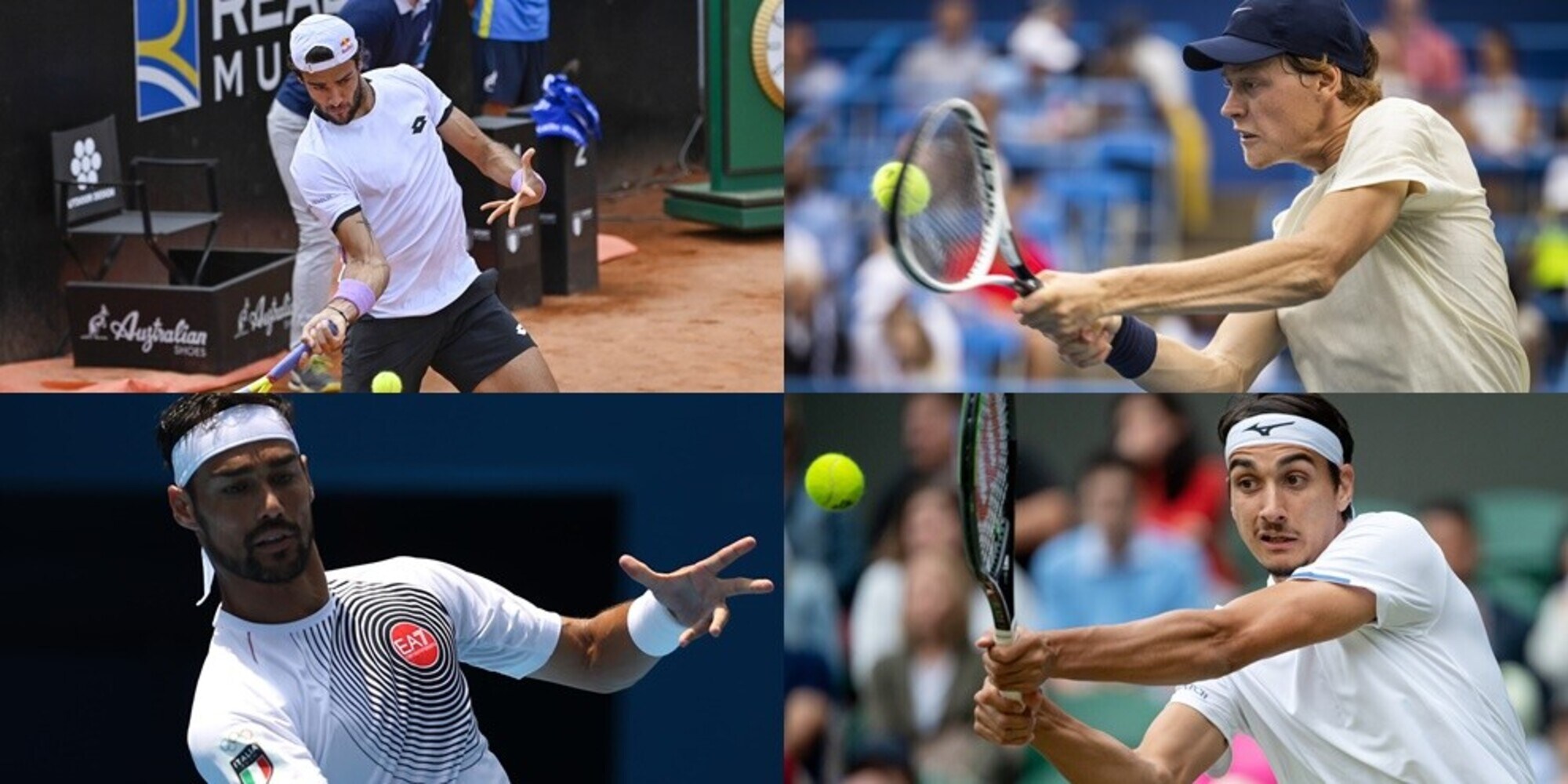 Berrettini, Sinner, Fognini e Sonego nel main draw dell'Atp Cincinnati