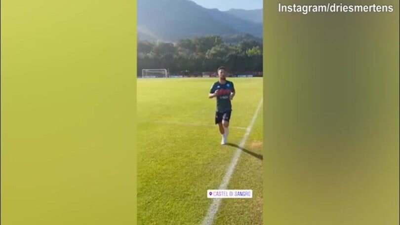 Napoli, il recupero procede veloce per Mertens