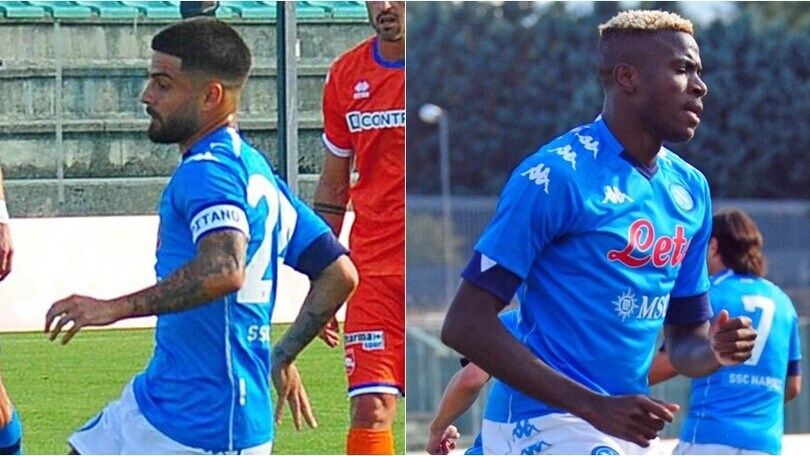 Napoli, poker al Pescara: show di Insigne e Osimhen in amichevole