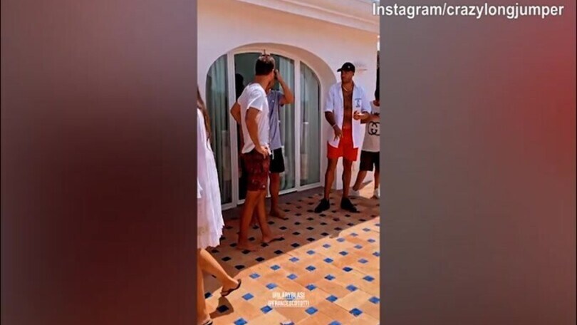 Jacobs e Totti, incontro in vacanza