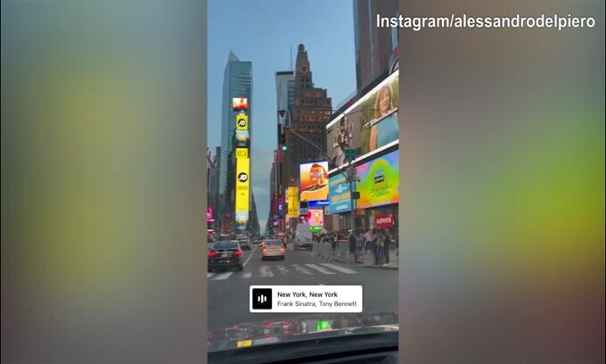 Del Piero, New York è una meraviglia