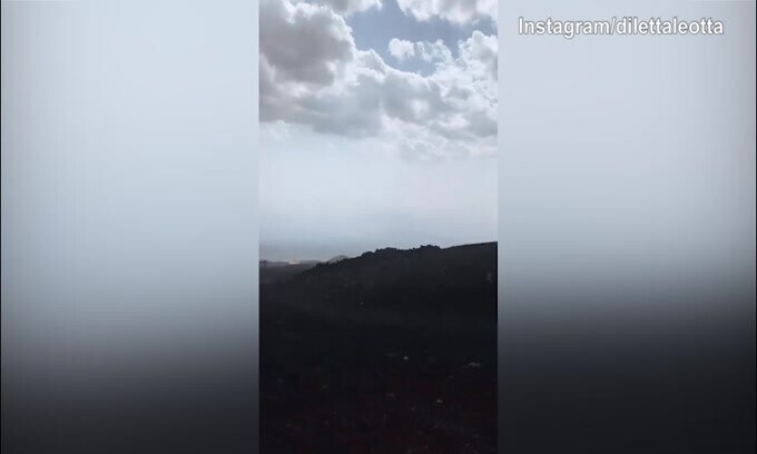 Diletta Leotta, gita sull'Etna