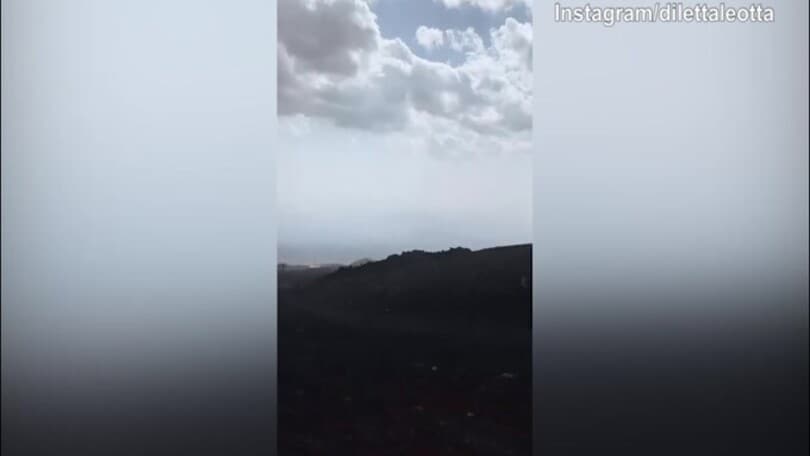 Diletta Leotta, gita sull'Etna