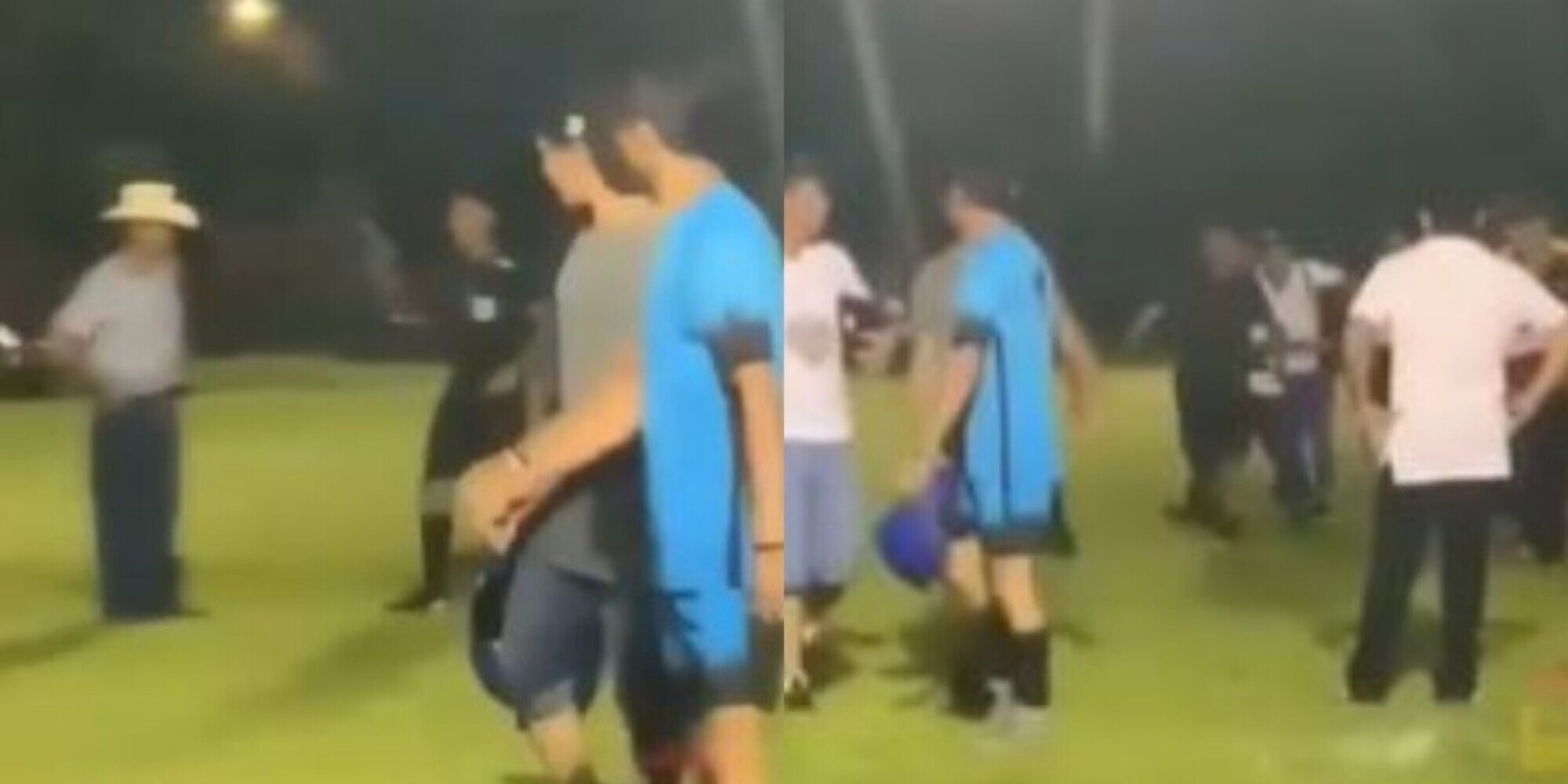 Tifosi in campo per aggredirlo, l'arbitro si difende con la pistola