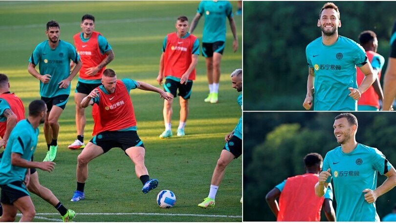 Inter, Dzeko e Calhanoglu puntano il Genoa: che intensità al Suning Center