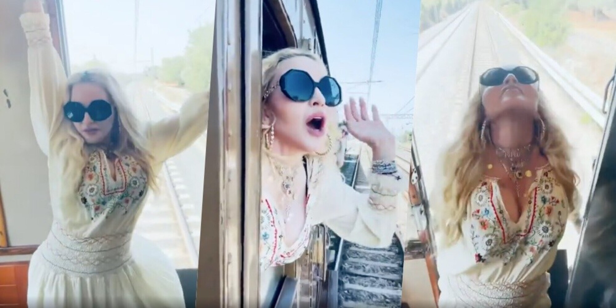 Madonna, che viaggio: il video sul treno storico diventa virale