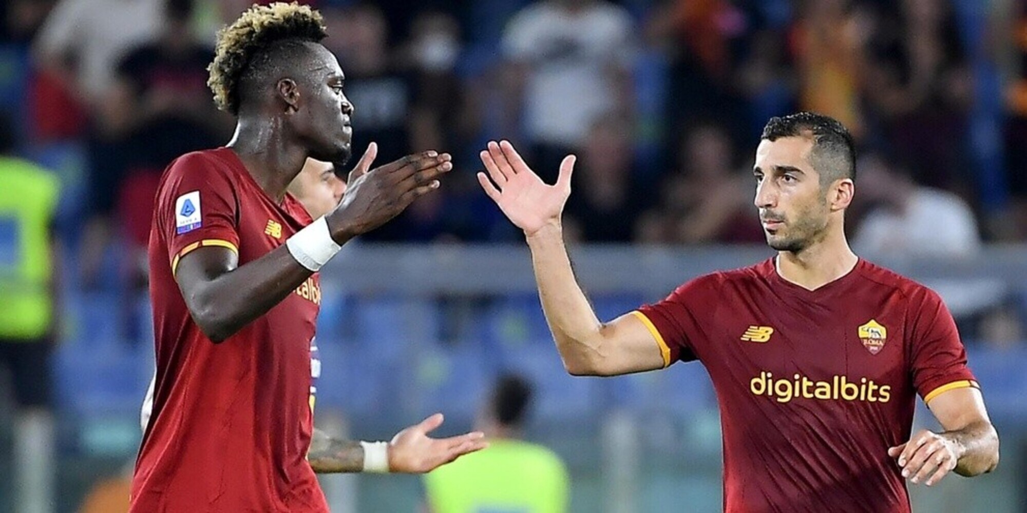 Roma-Fiorentina 3-1: super Abraham, decidono Mkhitaryan e Veretout
