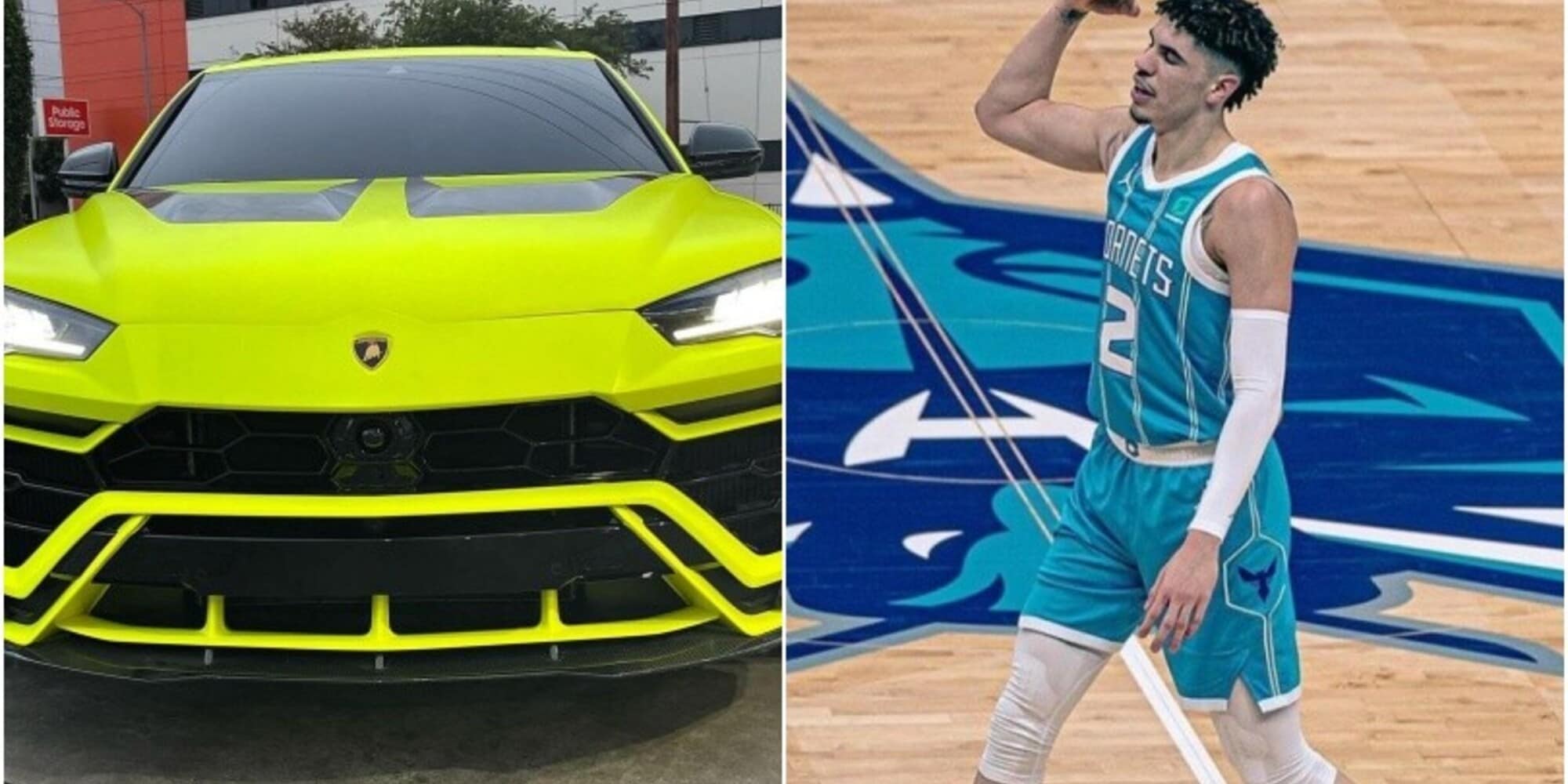 NBA, LaMelo Ball si regala una Lamborghini Urus in giallo fluo