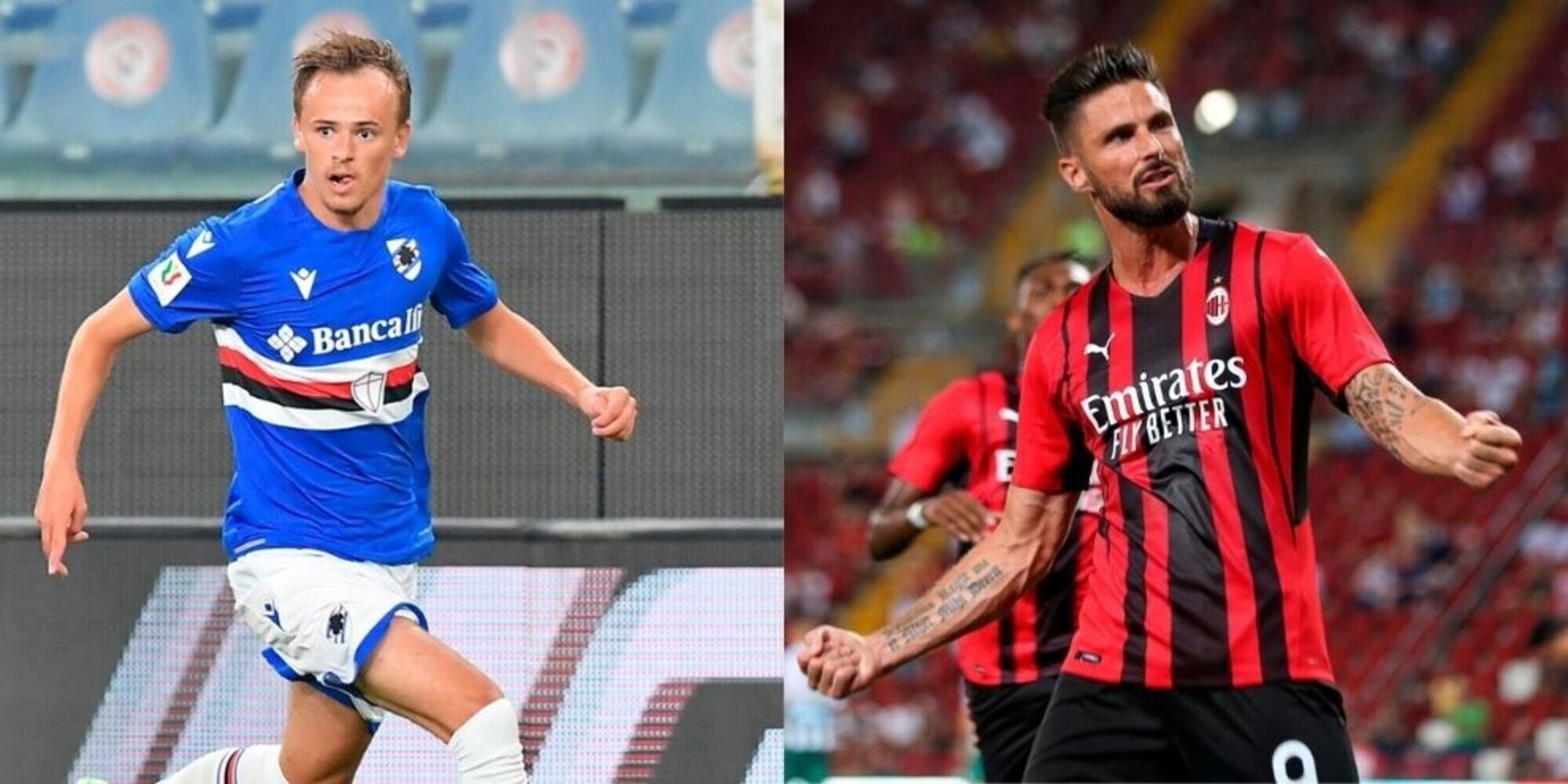 Diretta Sampdoria-Milan ore 20.45: come vederla in tv, in streaming e formazioni ufficiali