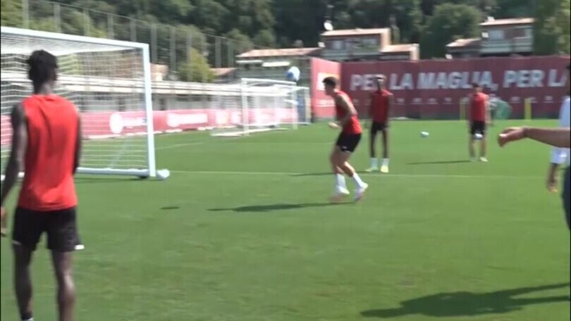 Roma, allenamento in vista del Trabzonspor