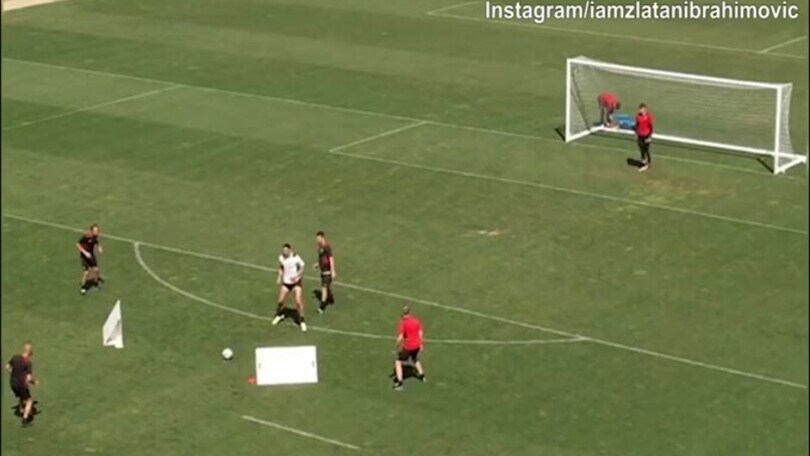 Milan, Ibrahimovic scalpita per il rientro: che gol!
