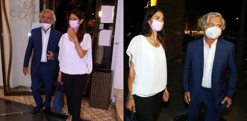 Massimo Ferrero a cena con la Sindaca Virginia Raggi