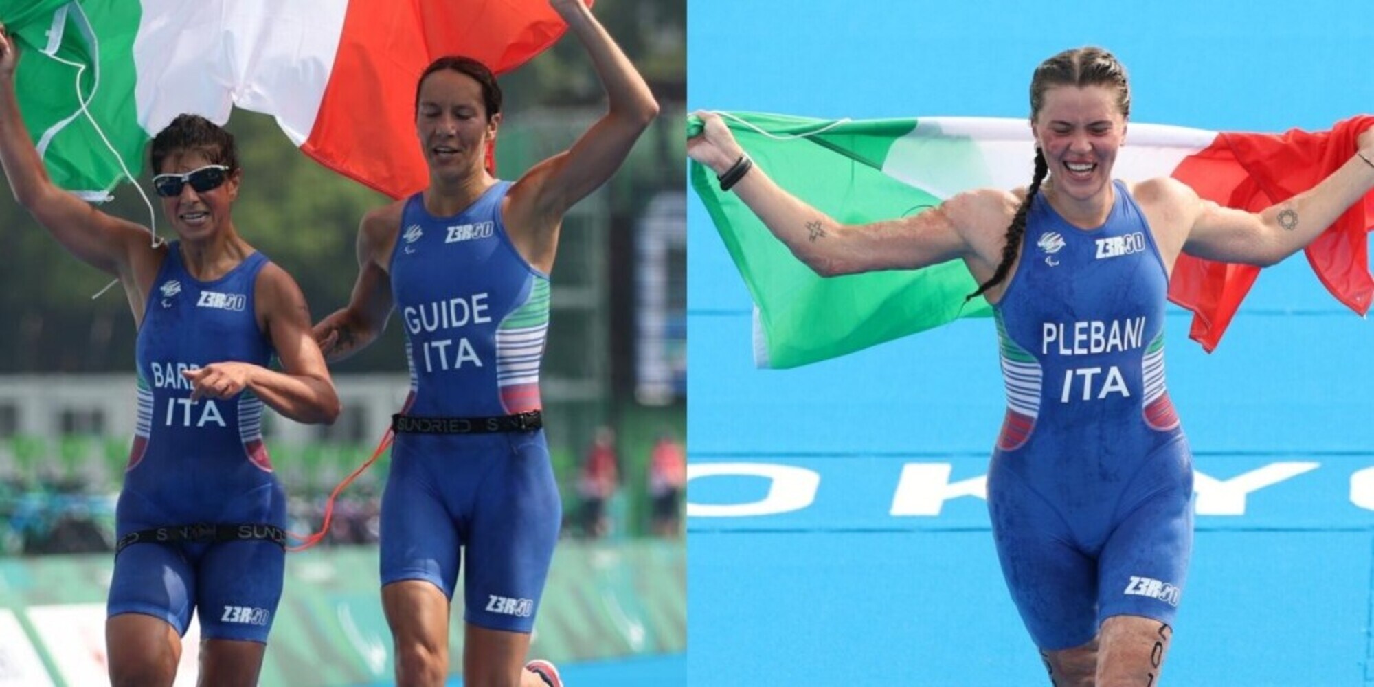 Paralimpiadi, Barbano e Plebani conquistano due medaglie nel triathlon