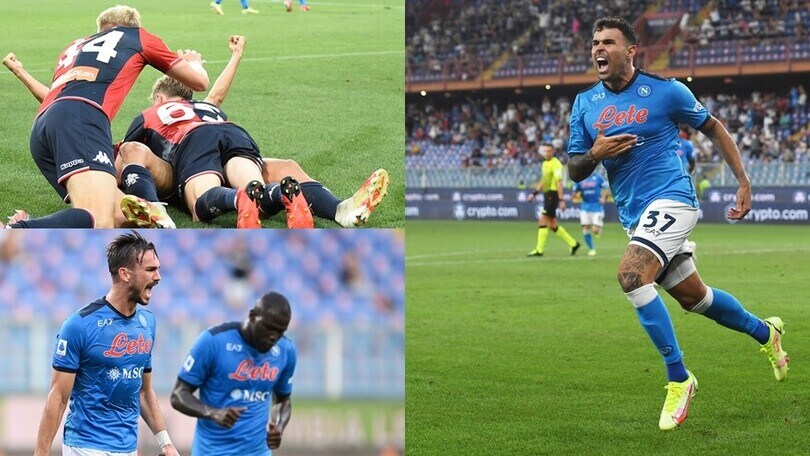 Fabian Ruiz e pari di Cambiaso: Petagna decide Genoa-Napoli all'84'