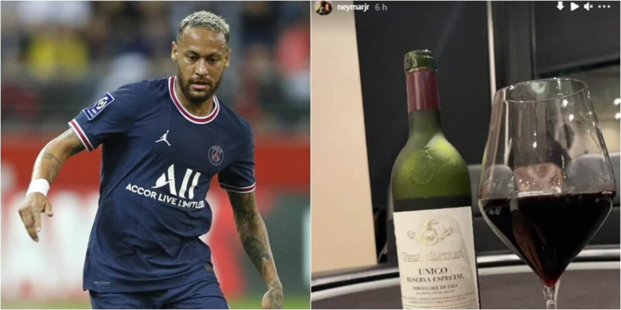 Neymar, che lusso! Festeggia la vittoria con un vino da 435 euro
