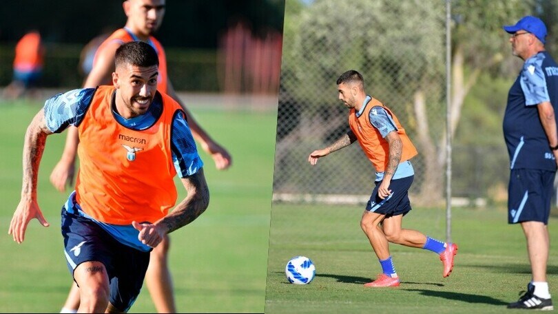 Lazio, ecco Zaccagni: primo allenamento con Sarri