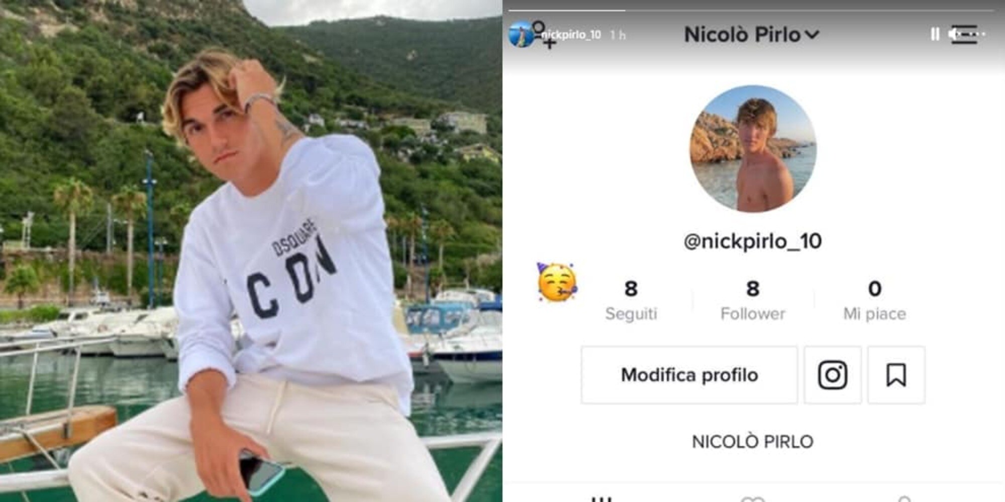 Pirlo Jr sbarca su Tik Tok...il suo annuncio su Instagram