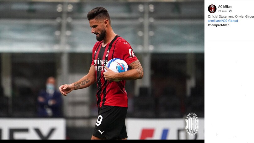 Milan, guaio Giroud: è positivo al Coronavirus