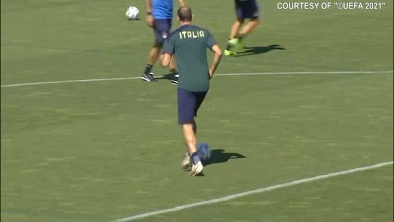 Italia, Chiellini pronto a tornare titolare con la Svizzera