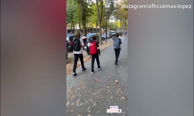 Maxi Lopez, figli a scuola a Parigi