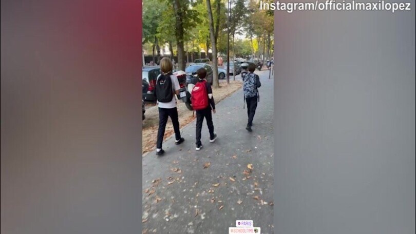 Maxi Lopez, figli a scuola a Parigi