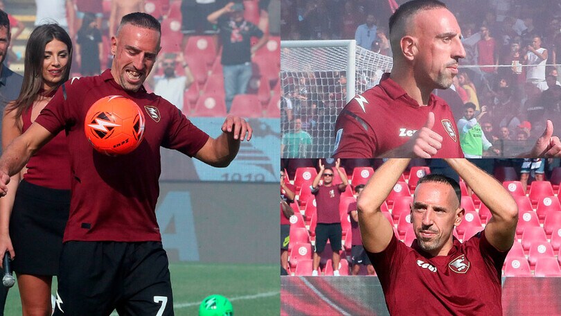 La carica di Ribery alla presentazione ufficiale della Salernitana