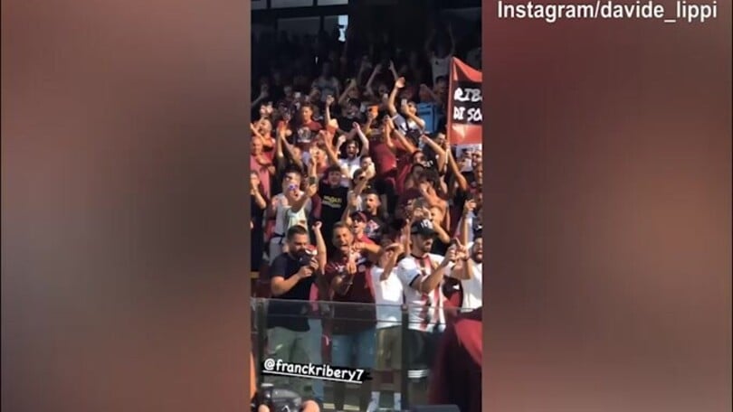 Salernitana, l'abbraccio caloroso per Ribery!