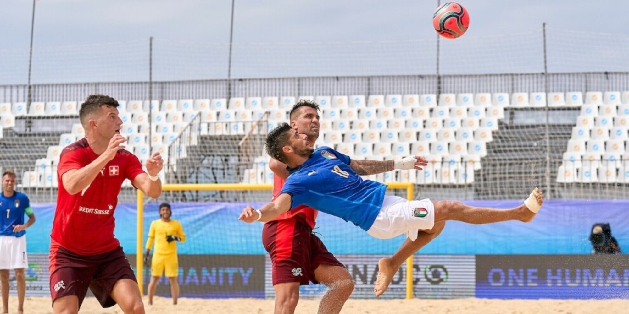 Europei Beach Soccer, debutto vincente degli azzurri: battuta la Svizzera