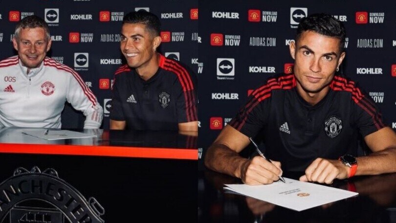 Cristiano Ronaldo, firmato il contratto col Manchester United