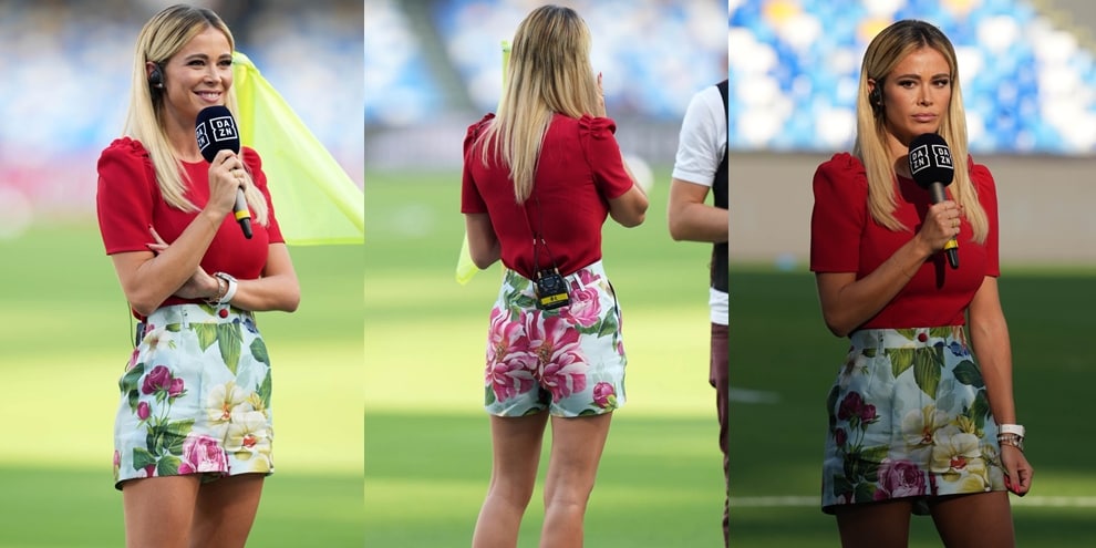 Diletta Leotta protagonista nel pre partita di Napoli-Juve FOTO