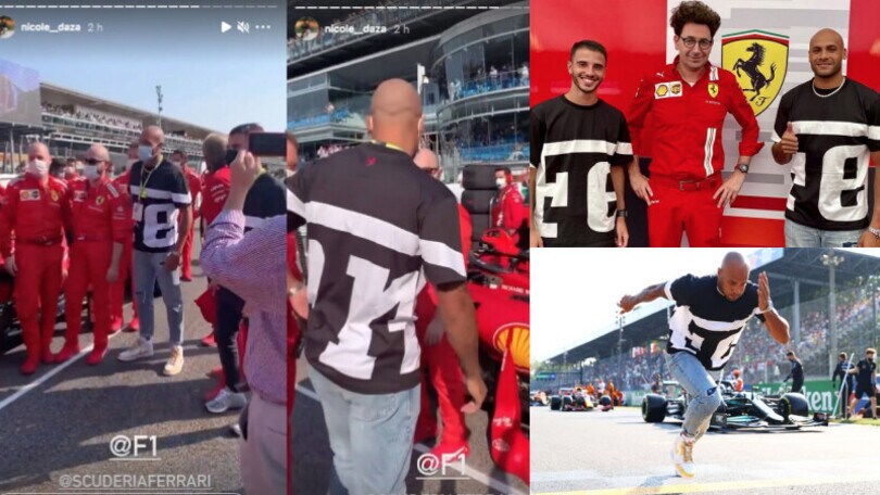 Marcel Jacobs, l'uomo più veloce del mondo premia la F1 a Monza