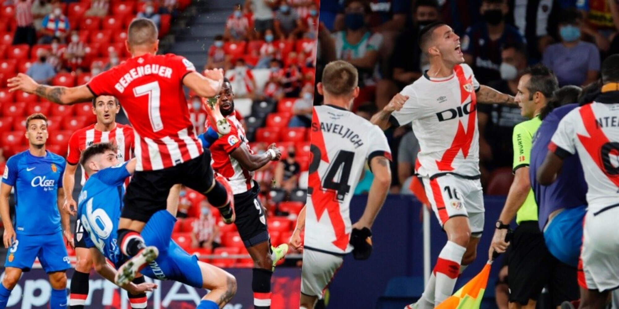 L'Athletic di Berenguer batte il Maiorca. Pari Rayo Vallecano al 93'