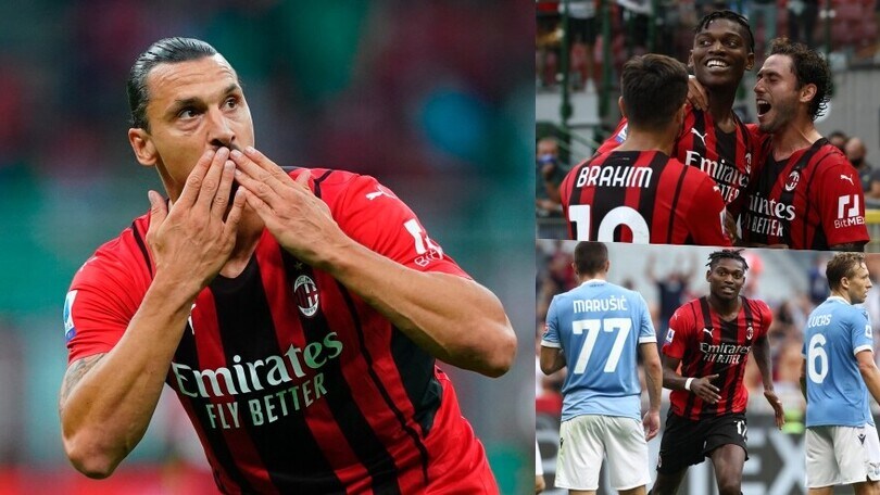 Milan nel segno di Leao-Ibrahimovic: Lazio battuta 2-0