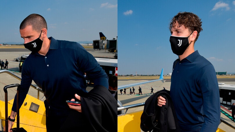 Juve in viaggio verso Malmoe. Bonucci e Locatelli concentrati