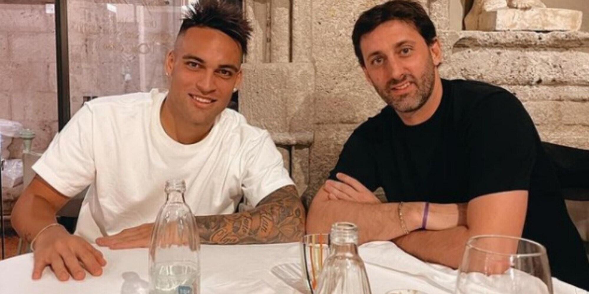Inter, cena dei bomber tra Milito e Lautaro Martinez