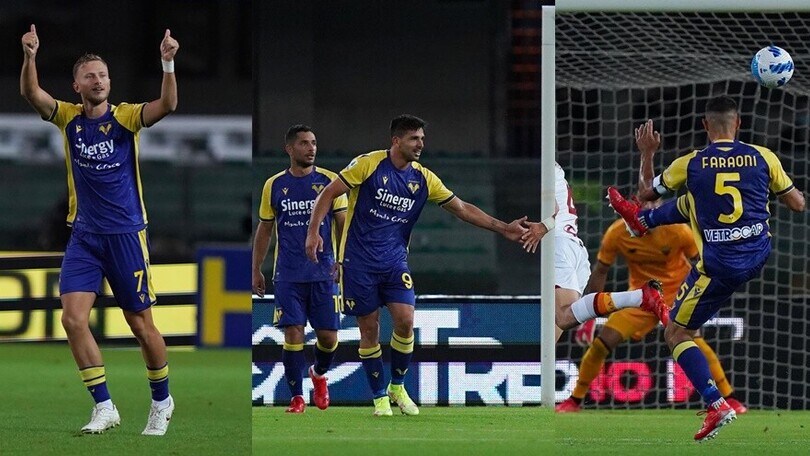 Barak-Caprari-Faraoni trascinano il Verona: ko la Roma di Mourinho