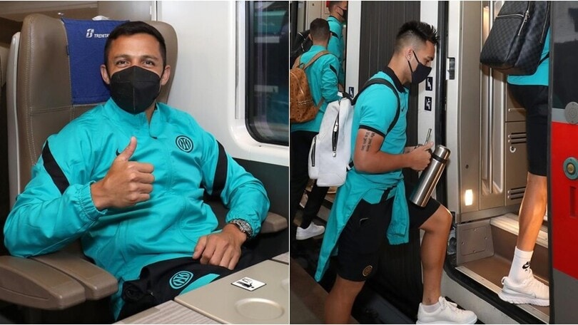 Inter, il viaggio in treno verso Firenze