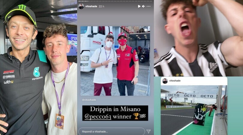 Shade, cuore a metà tra Juve e Valentino Rossi: prima volta indimenticabile in MotoGP!