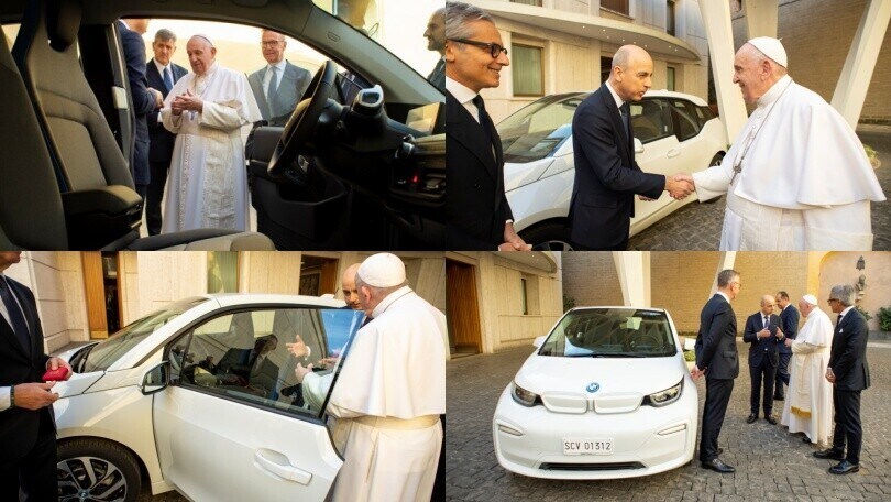 BMW Italia: il regalo al Papa è una i3