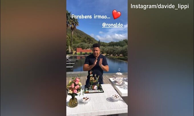 Davide Lippi festeggia il compleanno di Ronaldo
